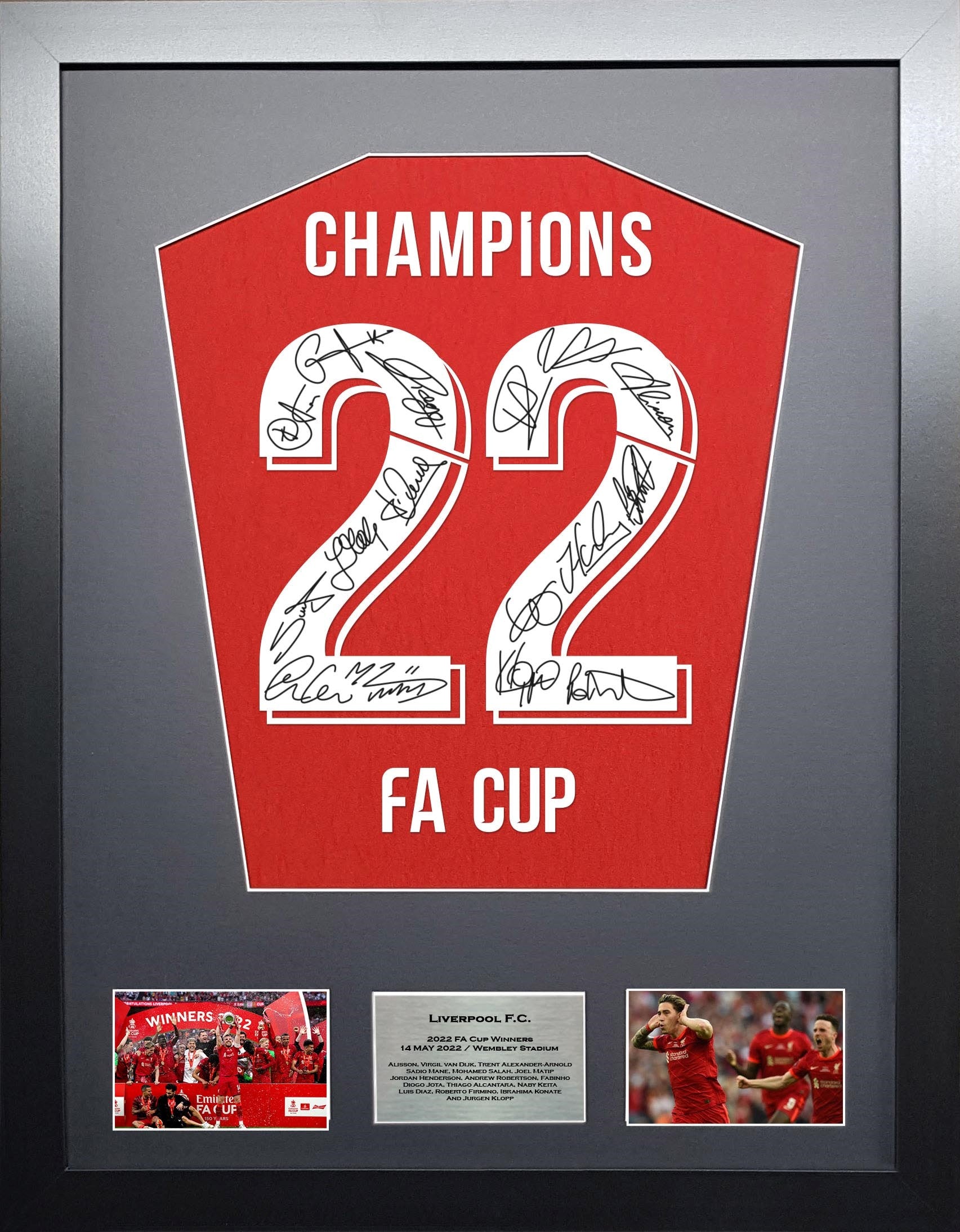 Liverpool champions league signed 2024 shirt