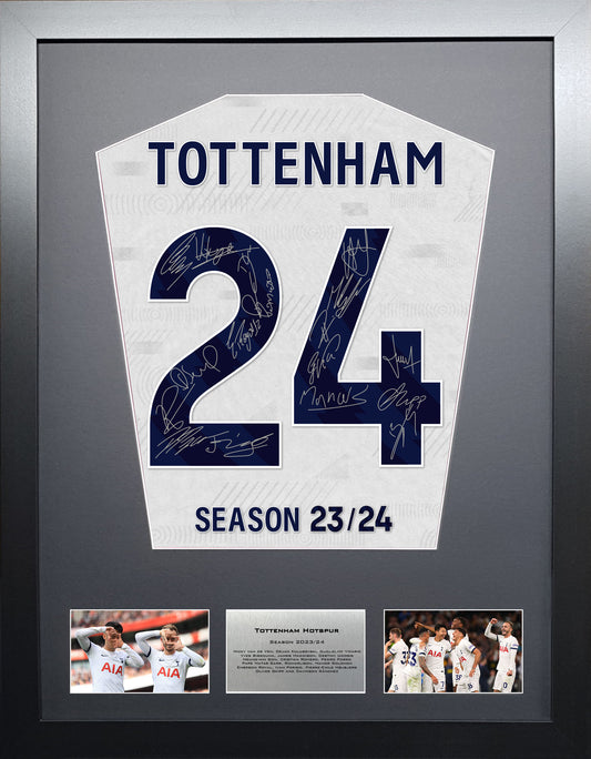 Tottenham Hotspur 2024 Season Team Signed Shirt Frame