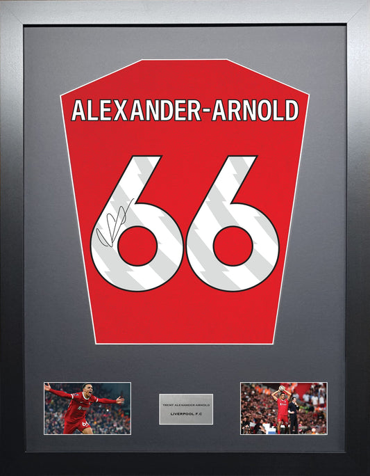 Trent Alexander-Arnold Liverpool signed shirt display 2024 season