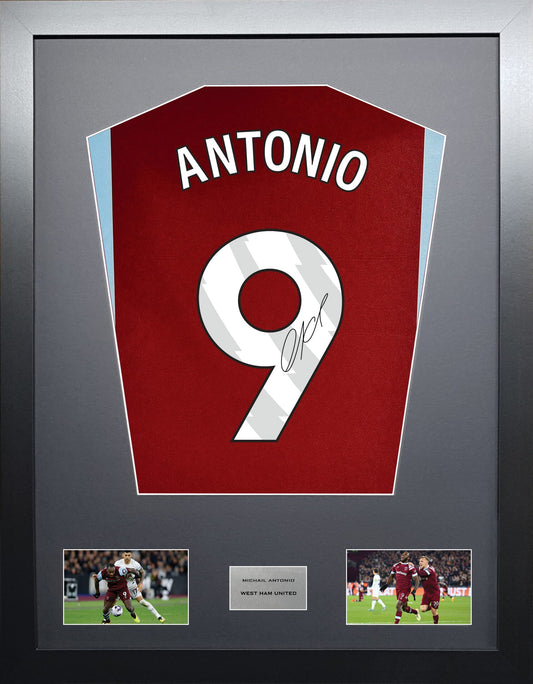 Michail Antonio West Ham signed shirt display 2024 season