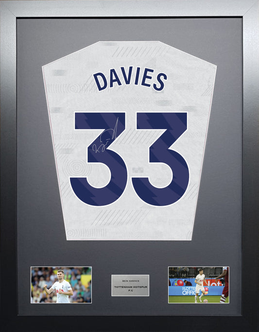 Ben Davies Tottenham Hotspur signed shirt display 2024 season