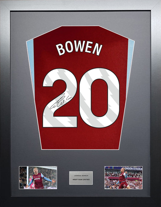Jarrod Bowen West Ham signed shirt display 2024 season