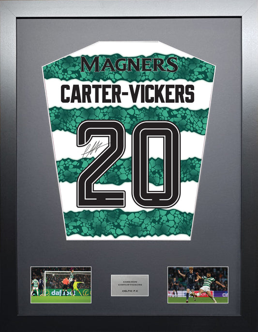 Cameron Carter-Vickers Celtic signed shirt display 2024 season