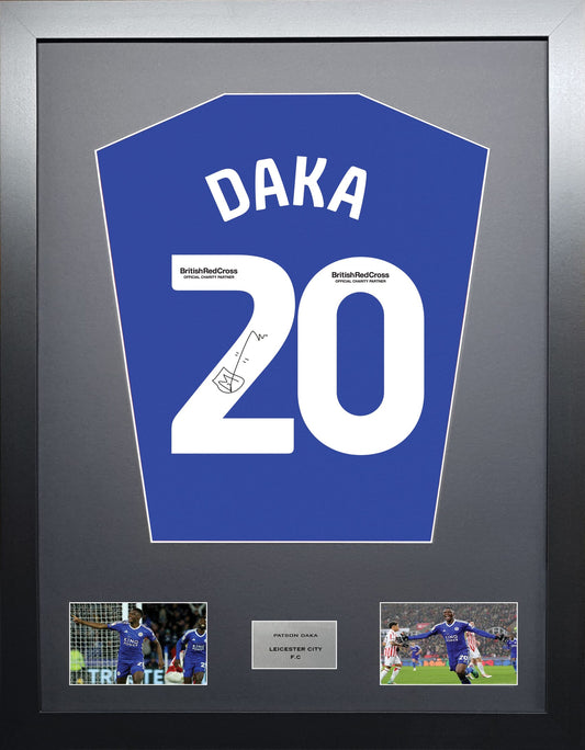 Patson Daka Leicester City signed shirt display 2024 season