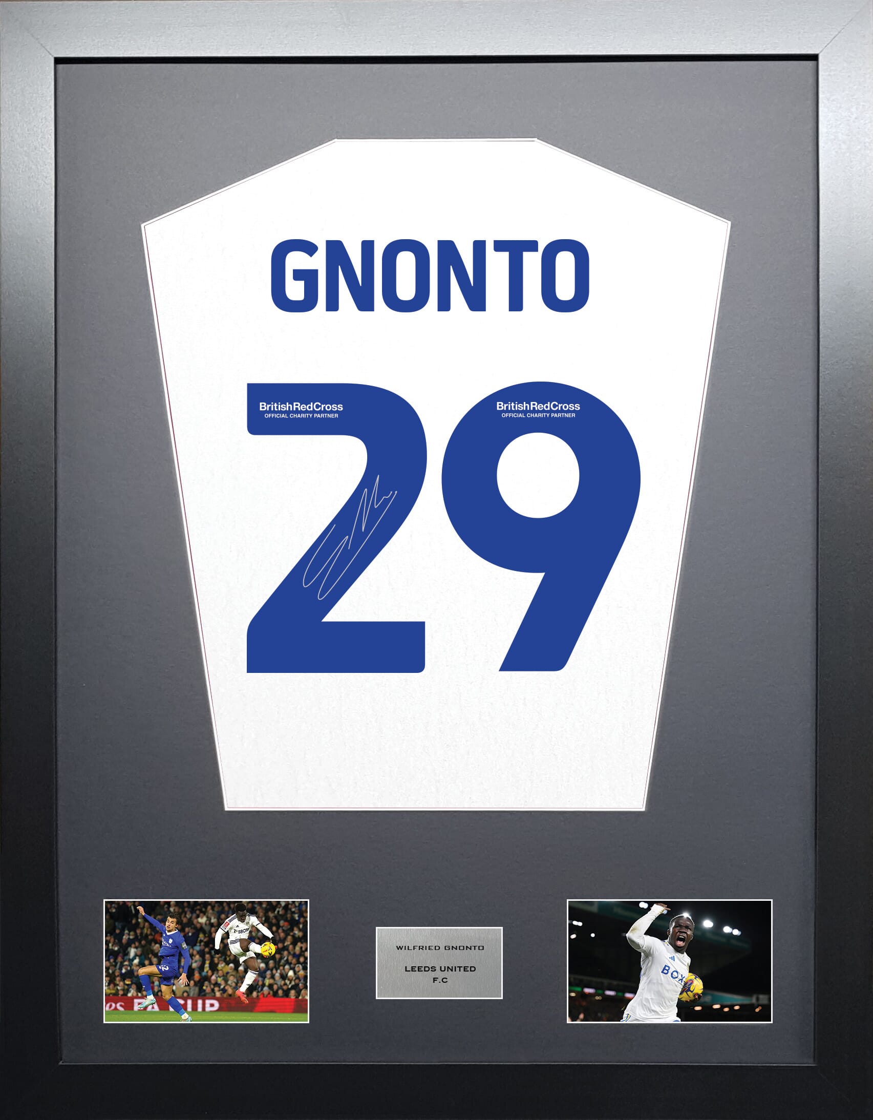 Wilfried Gnonto Leeds United signed shirt display 2024 season – The ...