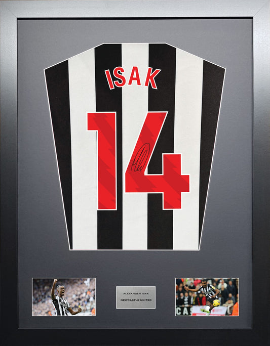 Alexander Isak Newcastle United signed shirt display 2024 season