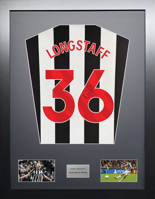 Sean Longstaff Newcastle United signed shirt display 2024 season