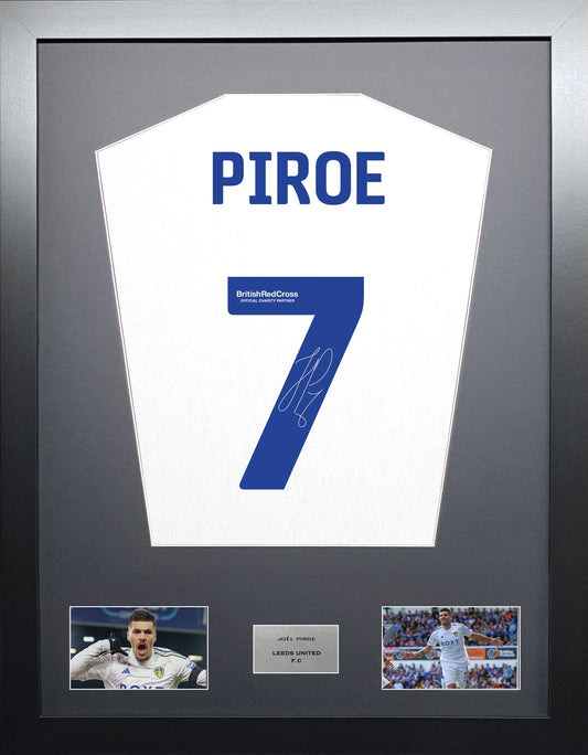 Joel Piroe Leeds United signed shirt display 2024 season