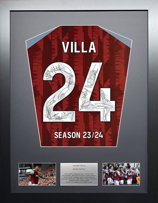 Aston Villa 2024 Season Team Signed Shirt 