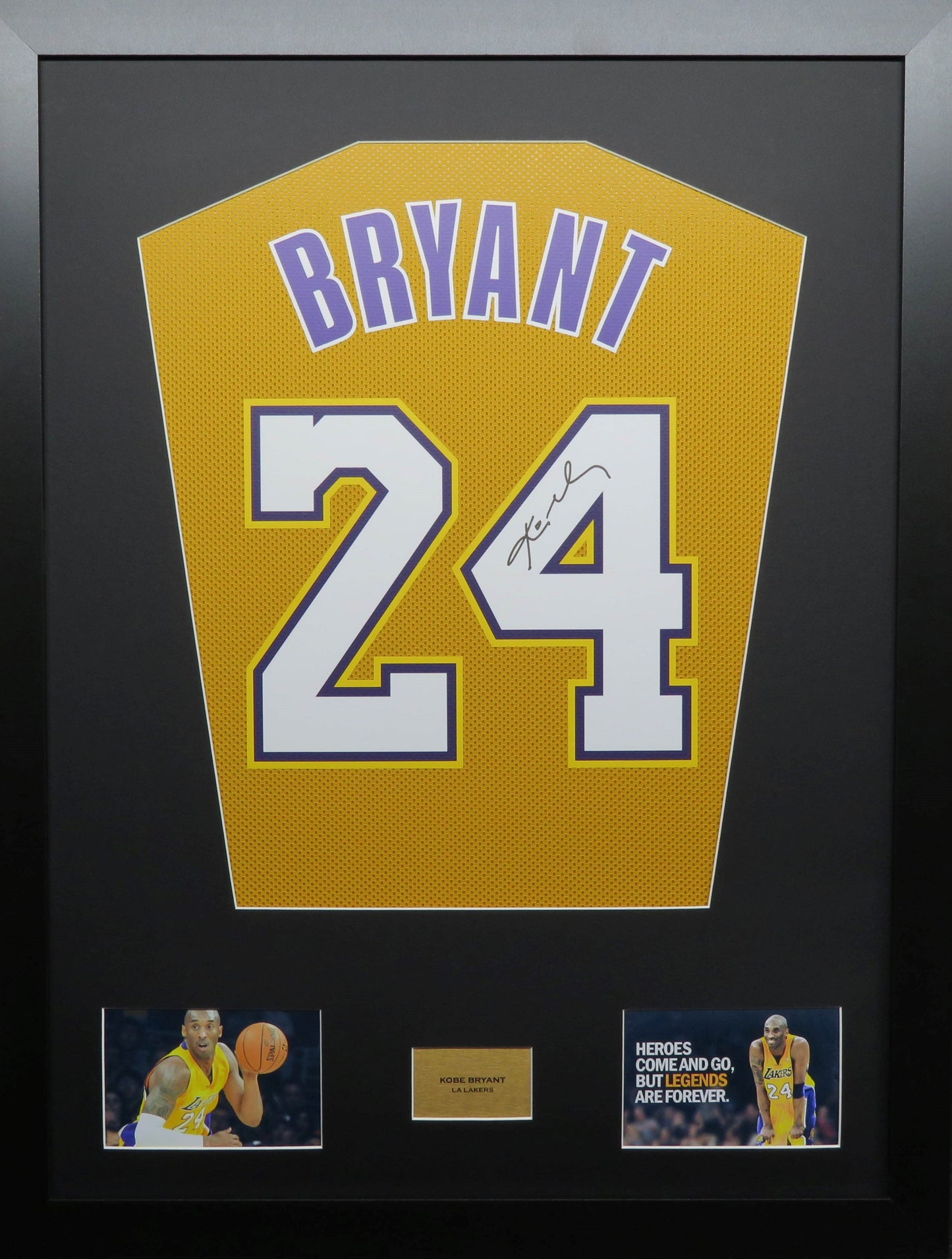Kobe Bryant La Lakers signed Jersey Frame