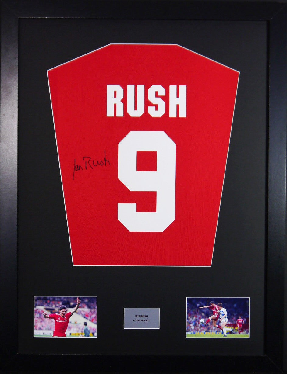 Ian Rush Liverpool signed Shirt Frame