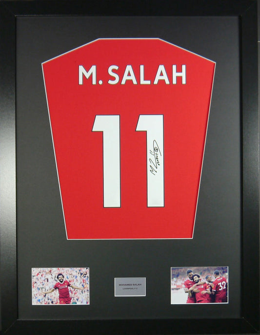 Mohamed Salah Liverpool signed Shirt Frame