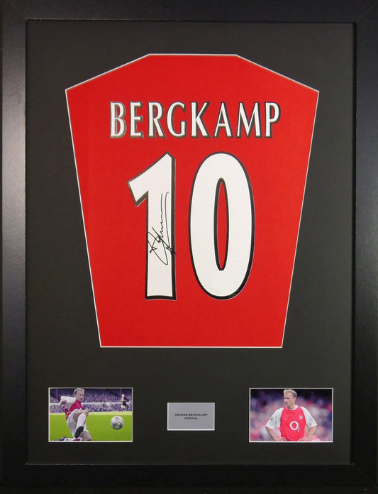 Dennis Bergkamp Arsenal signed Shirt Frame