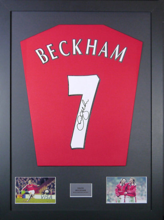 David Beckham Manchester United signed Shirt Frame