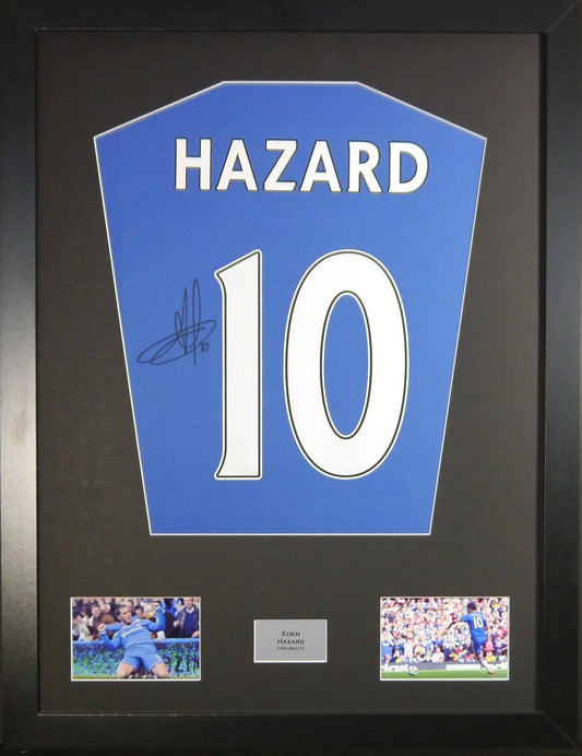 Eden Hazard Chelsea signed Shirt Frame
