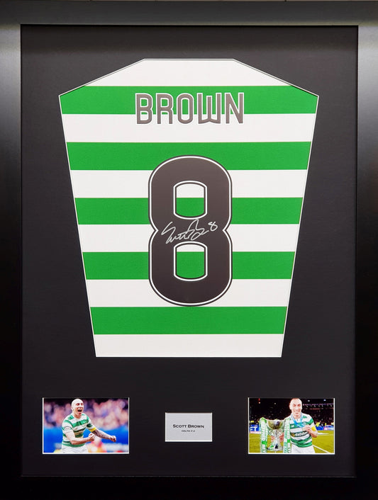 Scott Brown Celtic signed Shirt Frame