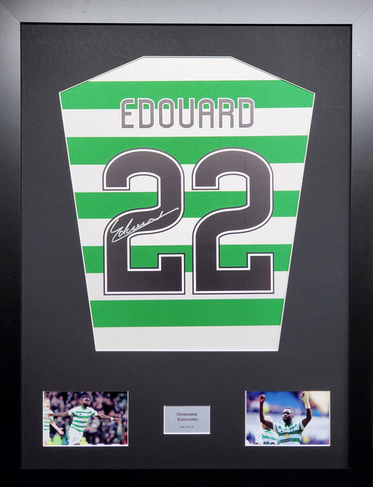 Odsonne Edouard Celtic signed shirt Frame