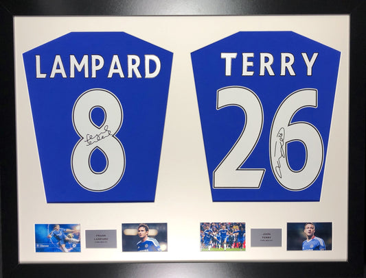 Lampard and and Terry Chelsea signed Shirt Frame