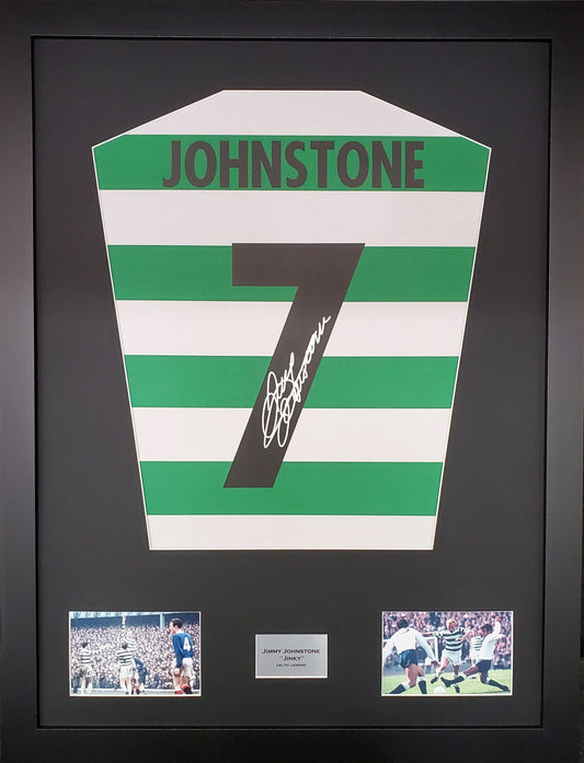 Jimmy Johnstone Celtic signed Shirt Frame