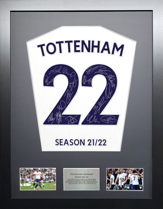 Tottenham Hotspur Team signed Shirt Frame