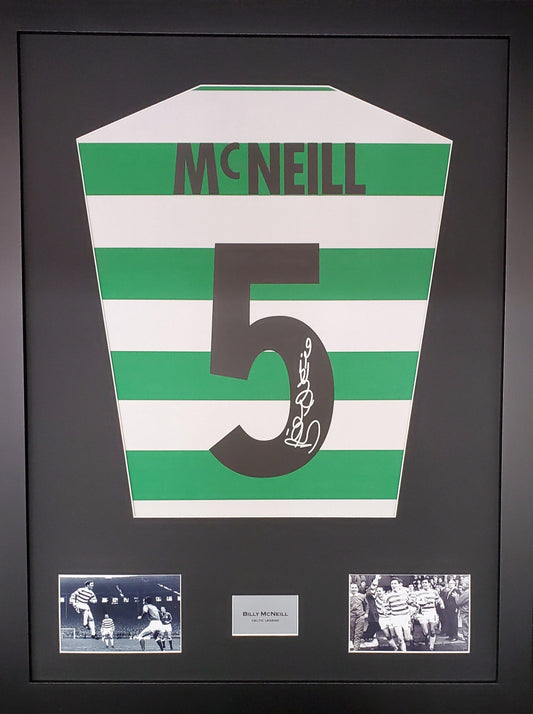 Billy Mcneill Celtic signed Shirt Frame