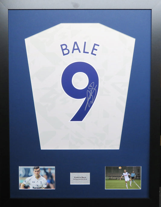 Gareth Bale Tottenham Hotspur signed shirt Frame