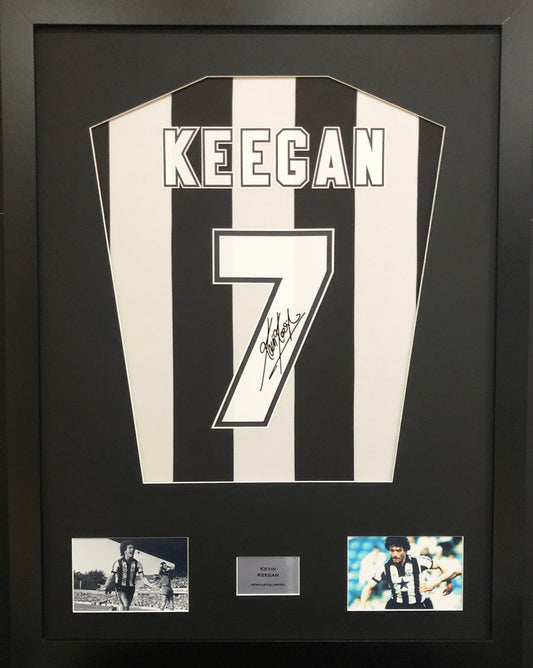 Kevin Keegan Newcastle United signed Shirt Frame