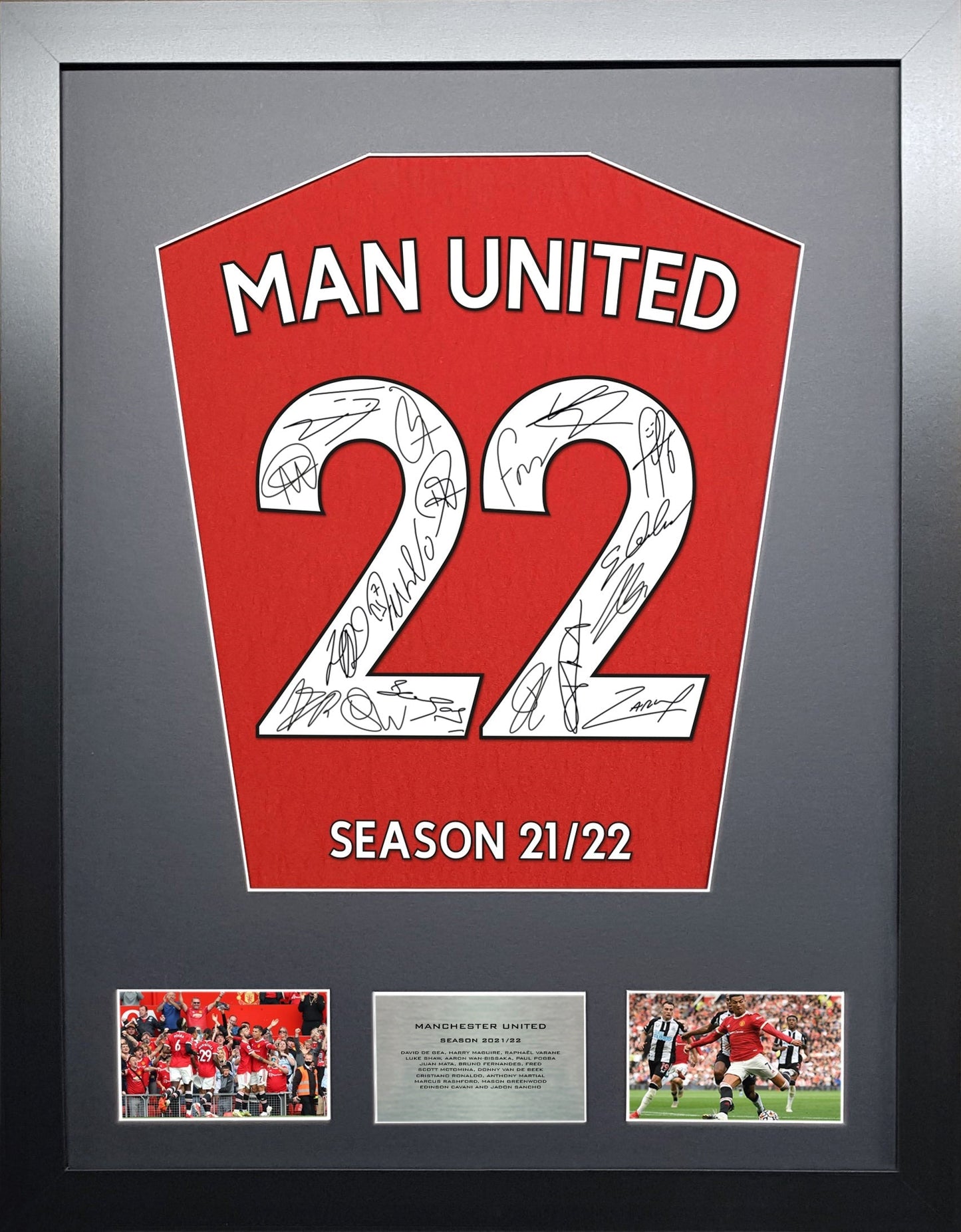 Manchester United Team signed Shirt Frame