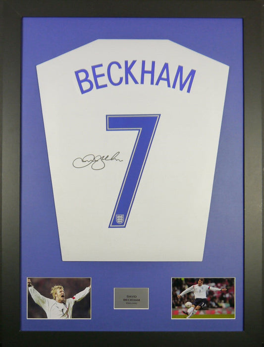 David Beckham England signed Shirt Frame