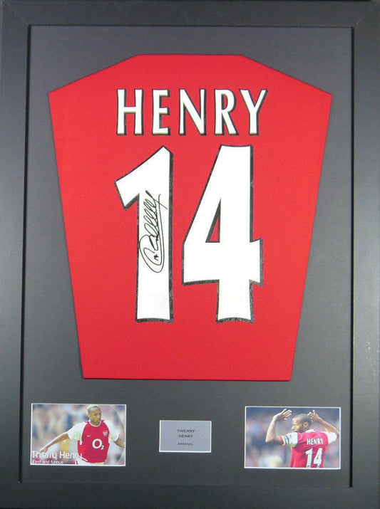 Thierry Henry signed Arsenal Shirt Frame