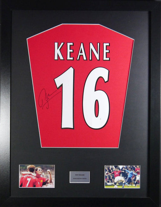 Roy Keane Manchester United signed Shirt Frame