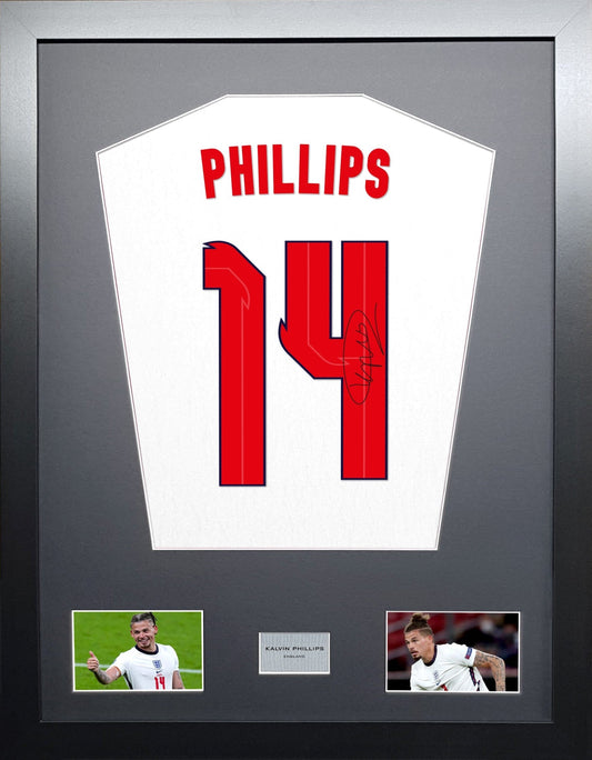 Kalvin Phillips England signed Shirt Frame