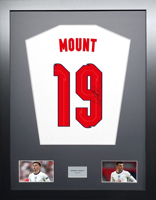 Mason Mount England 2021 signed Shirt Frame