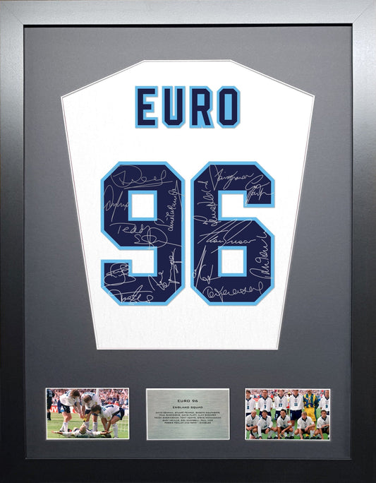 England Euro 96 Team signed Frame