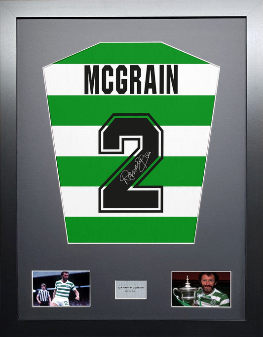 Danny McGrain Celtic signed Shirt Frame