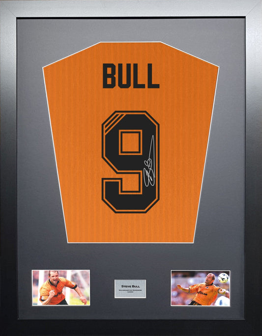 Steve Bull Wolverhampton Wanderers signed Shirt Frame