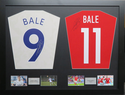 Gareth Bale Tottenham Hotspur and Wales signed Shirt Frame