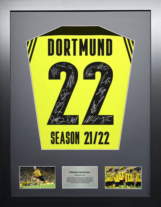 Borussia Dortmund Team signed Shirt Frame