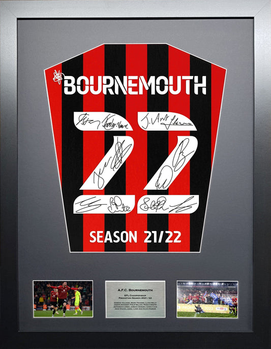 Bournemouth Team signed shirt Frame