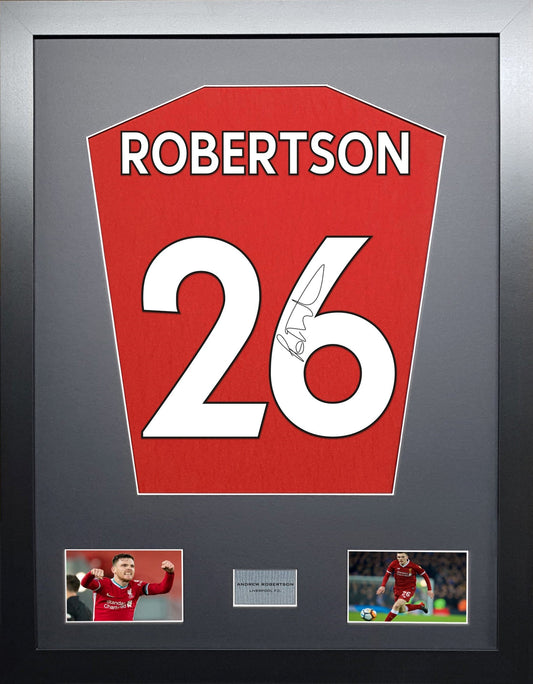 Andy Robertson Liverpool signed Shirt Frame