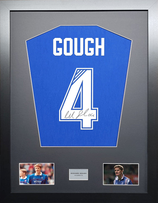 Richard Gough Rangers signed Shirt Frame