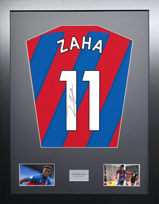 Wilfried Zaha Crystal Palace signed Shirt Frame
