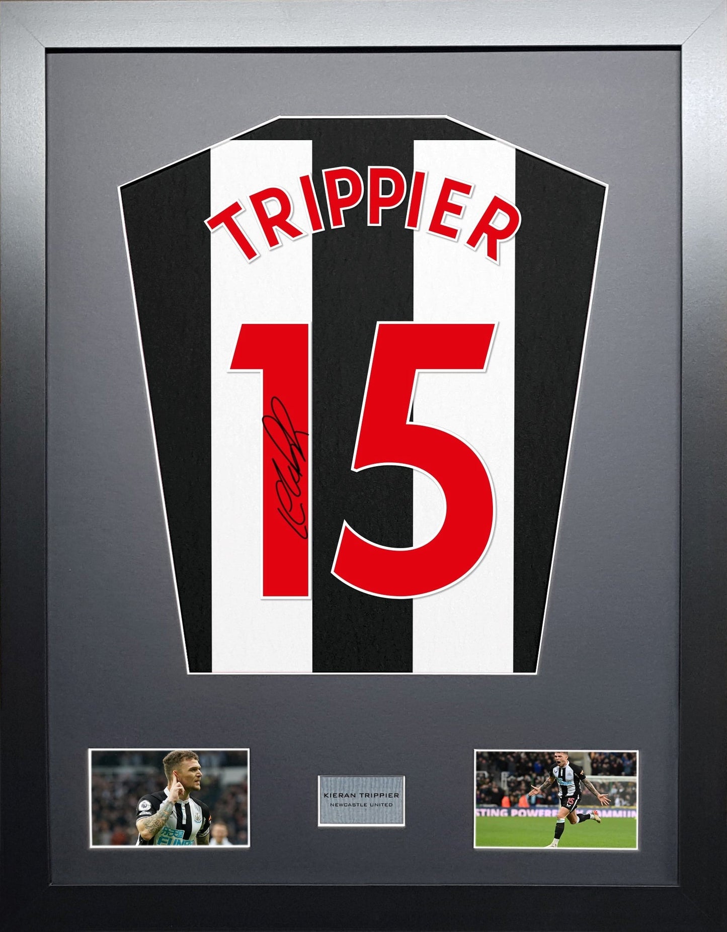Kieran Trippier Newcastle United signed Shirt Frame