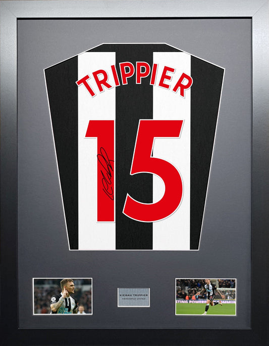 Kieran Trippier Newcastle United signed Shirt Frame