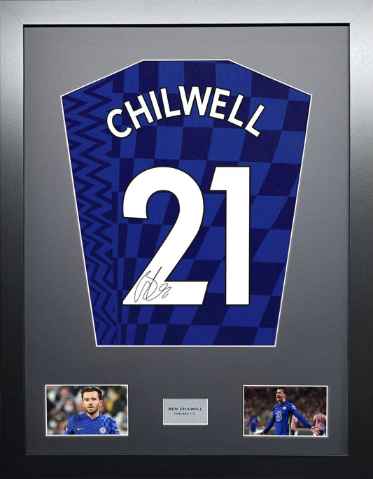 Ben Chilwell Chelsea signed Shirt Frame