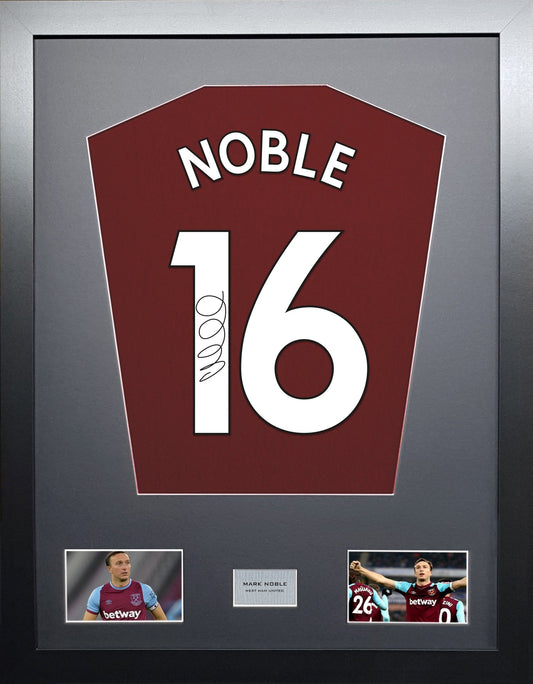 Mark Noble West Ham signed Shirt Frame