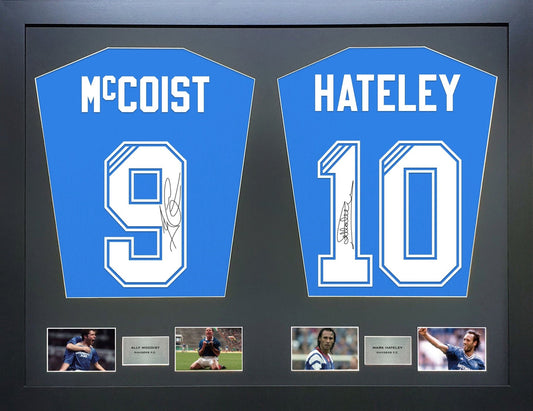 Mccoist and Hateley Rangers signed Shirt Frame