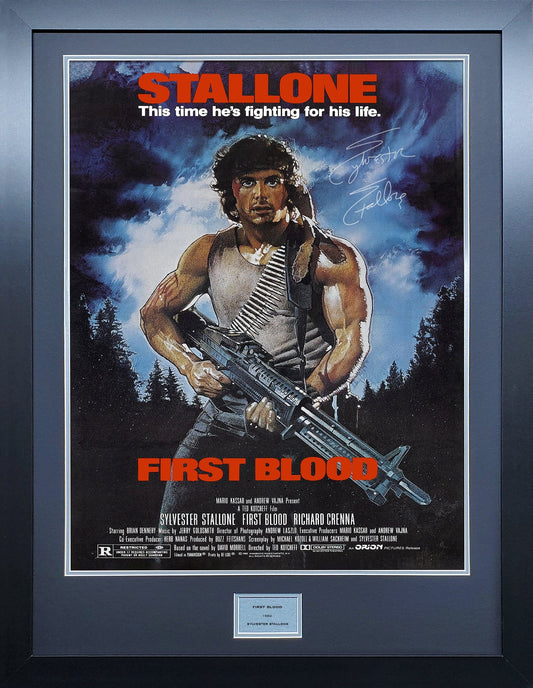 First Blood Signed Movie Poster 