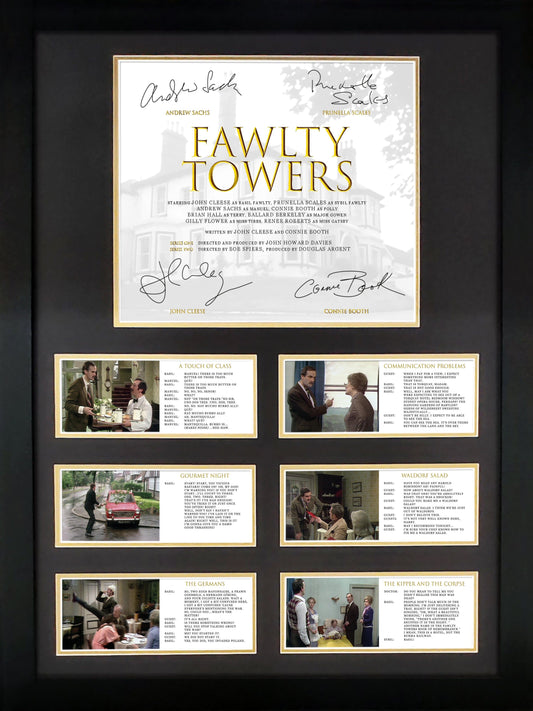 Fawlty Towers signed Display 