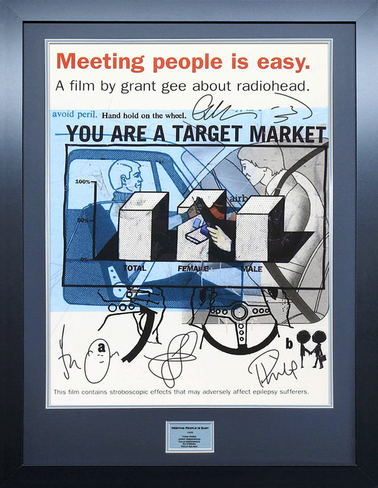 Radiohead Meeting People is Easy signed Poster 